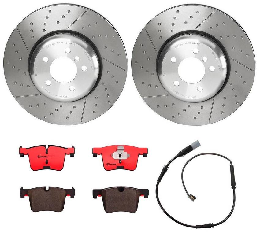 BMW Brembo Brake Kit - Pads and Rotors Front (370mm) (Ceramic) 34106859182 - Brembo 2886893KIT